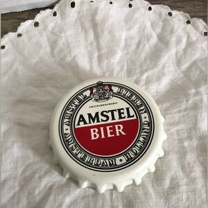 Vtg Amstel Bier Bottle Cap Shape Beer Bottle Opener